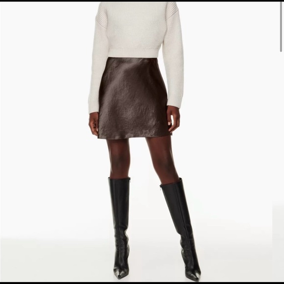 Aritzia Dresses & Skirts - Aritzia Babaton Slip Silk Mini Skirt